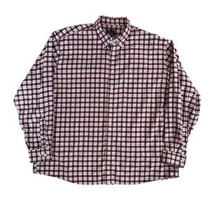 Men's Joseph A. Banks Checkered Shirt - Red and White
